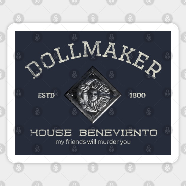 House Beneviento Dollmaker Sticker by monoblocpotato